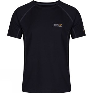 Men's Regatta Virda T Shirts Black India | JQ05-723