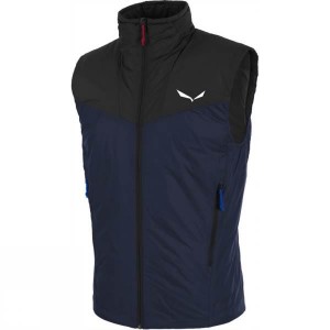 Men's Salewa Ortles 2 PrimaLoft Vest Insulated Jackets Navy / Black India | YZ41-521