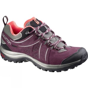 Men's Salomon Ellipse 2 Leather Approach Shoes Fuchsia India | IP45-461