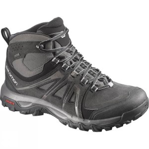 Men's Salomon Evasion Mid GTX Walking Boots Dark Grey India | HI30-713