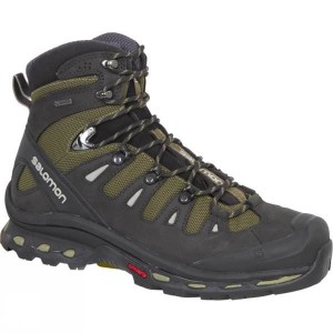 Men's Salomon Quest 4D 2 GTX Walking Boots Green / Dark Grey India | FL83-955