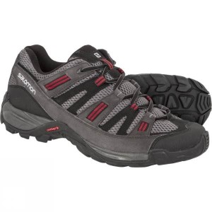 Men's Salomon Sekani Approach Shoes Dark Grey / Red India | XF33-194