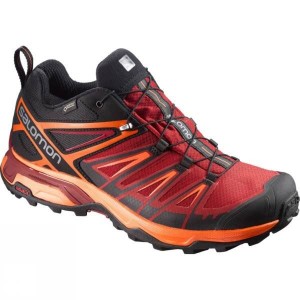 Men's Salomon X-Ultra 3 GTX Approach Shoes Grey / Red India | LP40-525