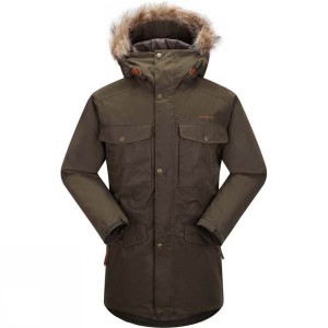 Men's Skogstad Voll Parka Insulated Jackets Brown India | GI09-319