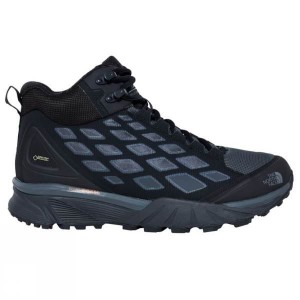 Men's The North Face Endurus Hike Mid GTX Walking Boots Black / Dark Grey India | EA52-581