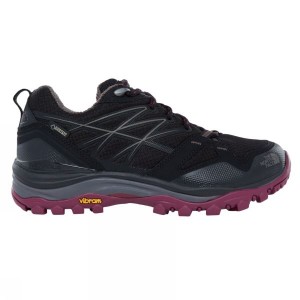 Men's The North Face Hedgehog Fastpack GTX Approach Shoes Black / Purple India | UC73-274