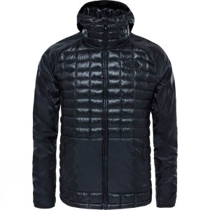 Men's The North Face Tansa Hybrid ThermoBall Insulated Jackets Black India | SX33-845