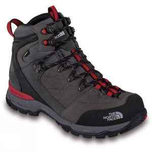 Men's The North Face Verbera Hiker II GTX Walking Boots Dark Grey / Red India | OM74-063