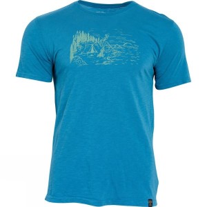 Men's United By Blue Coastline T Shirts Blue India | MF72-679