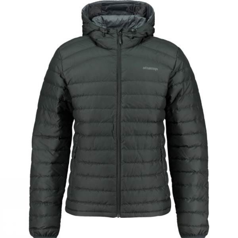 Men\'s Ayacucho Atlas III Hooded Down Insulated Jackets Dark Grey India | FL65-796