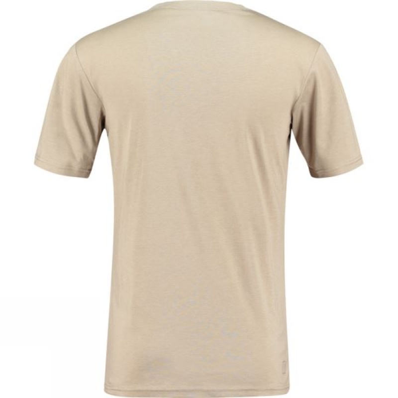 Men's Ayacucho City T Shirts Beige India | VP93-625