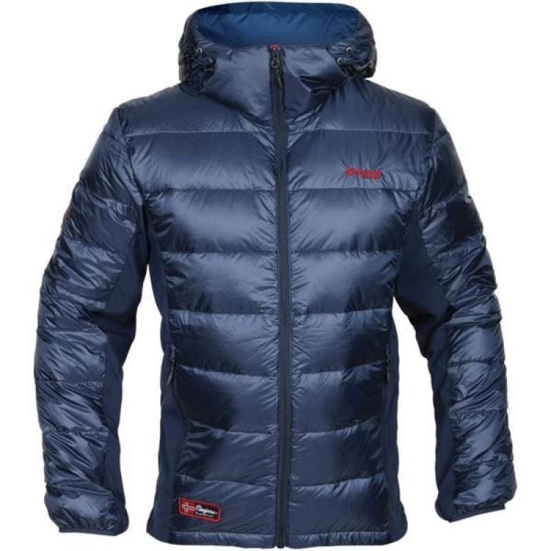 Men\'s Bergans Myre Down Insulated Jackets Navy India | UP47-707