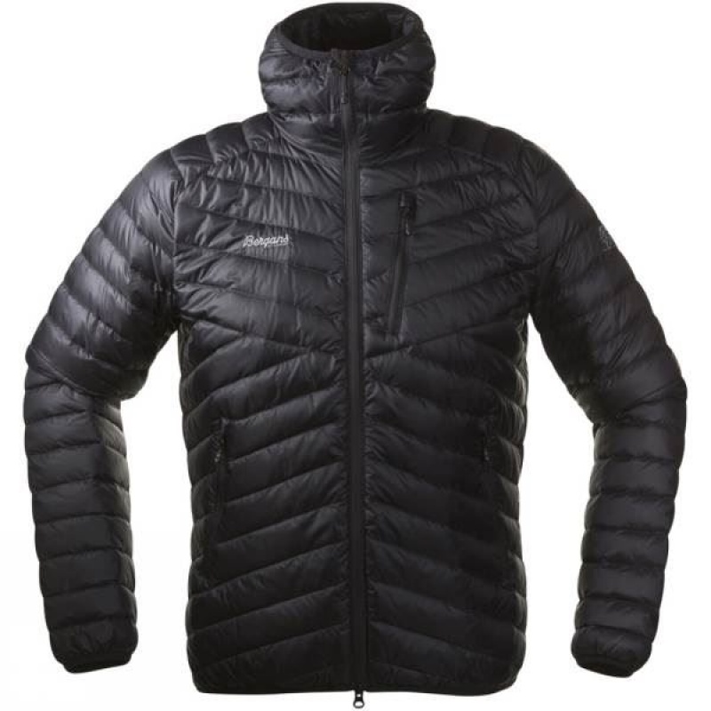 Men\'s Bergans Slingsbytind Down Insulated Jackets Black India | OI28-192