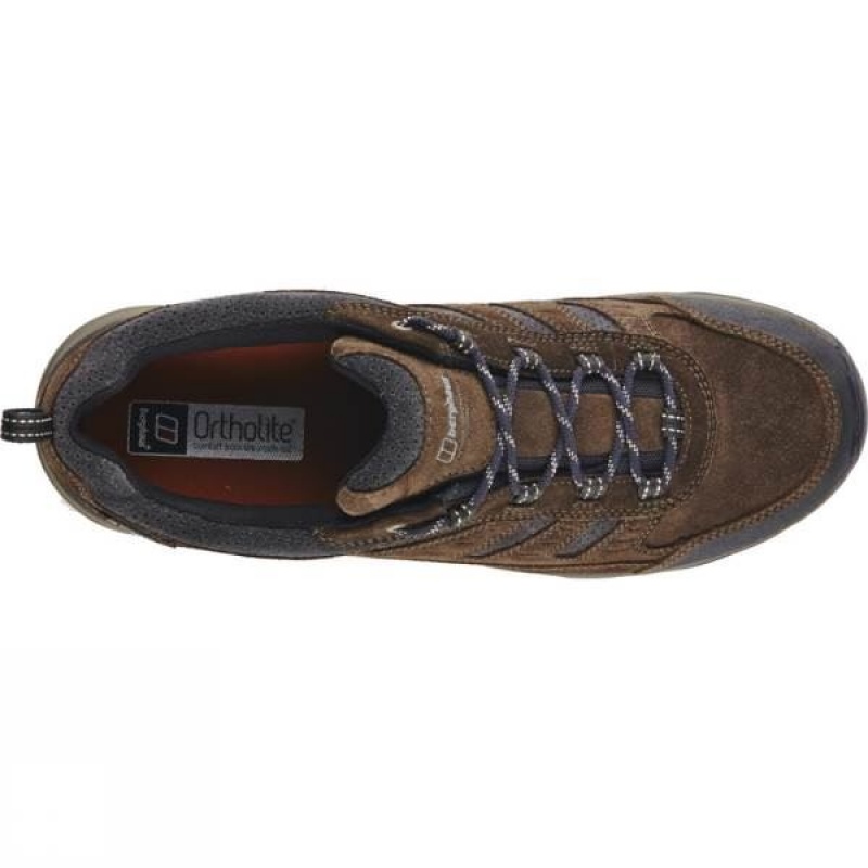 Men's Berghaus Expeditor Active AQ Tech Approach Shoes Brown / Black India | PG94-804