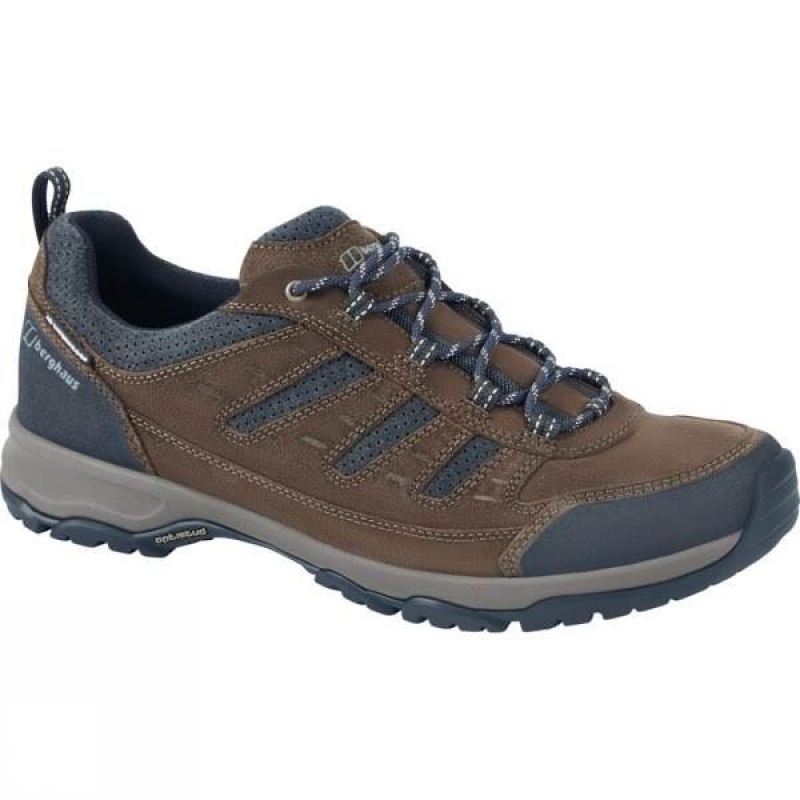 Men\'s Berghaus Expeditor Active AQ Tech Approach Shoes Brown / Black India | PG94-804