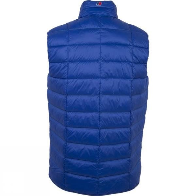 Men's Berghaus Scafell Hydrodown Fusion Vest Insulated Jackets Dark Blue India | KG81-800