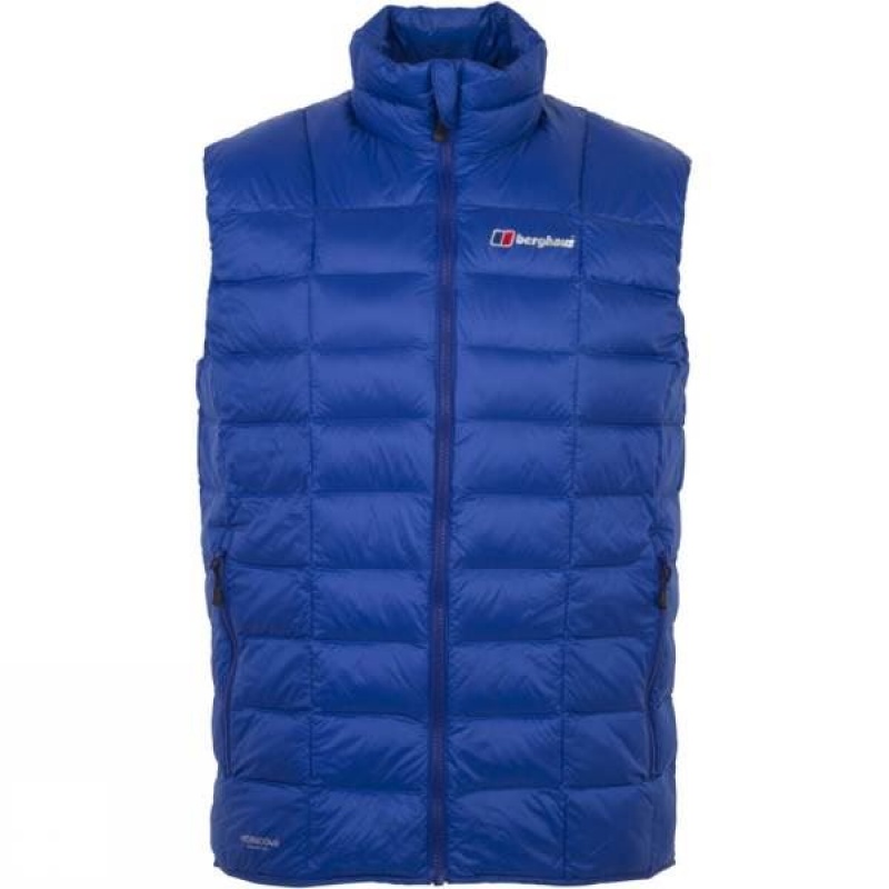 Men\'s Berghaus Scafell Hydrodown Fusion Vest Insulated Jackets Dark Blue India | KG81-800