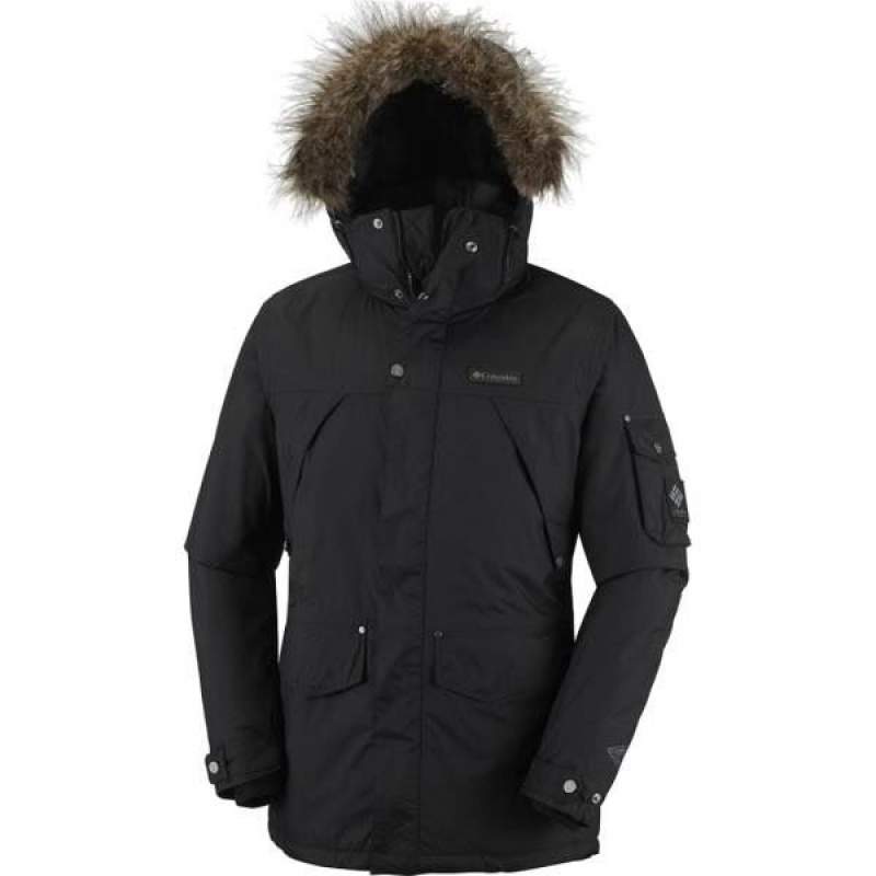 Men\'s Columbia High Pass Insulated Jackets Black India | RU30-799