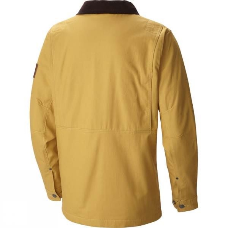 Men's Columbia Loma Vista Flannel Overshirt Insulated Jackets Yellow India | OI67-671