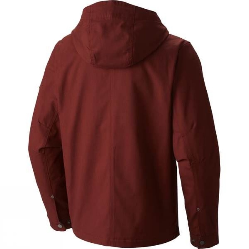 Men's Columbia Loma Vista Hooded Insulated Jackets Dark Red India | SZ27-606