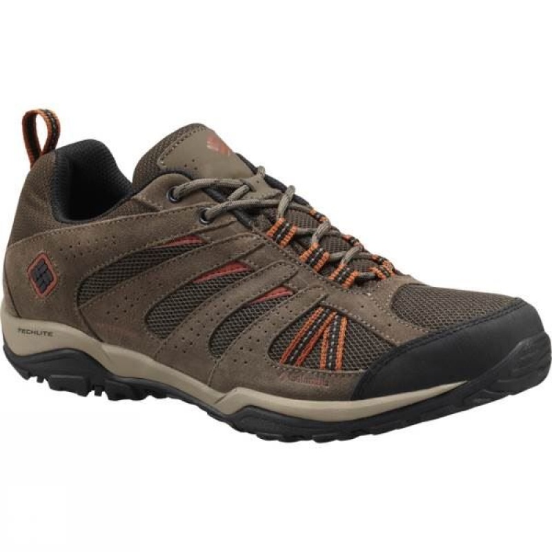 Men\'s Columbia North Plains Drifter Waterproof Approach Shoes Brown India | VF51-479