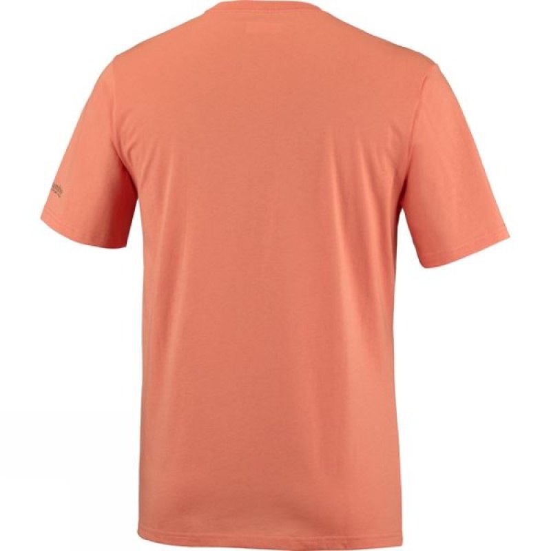 Men's Columbia PFG Tools Elements Short Sleeve T Shirts Orange India | LK10-625