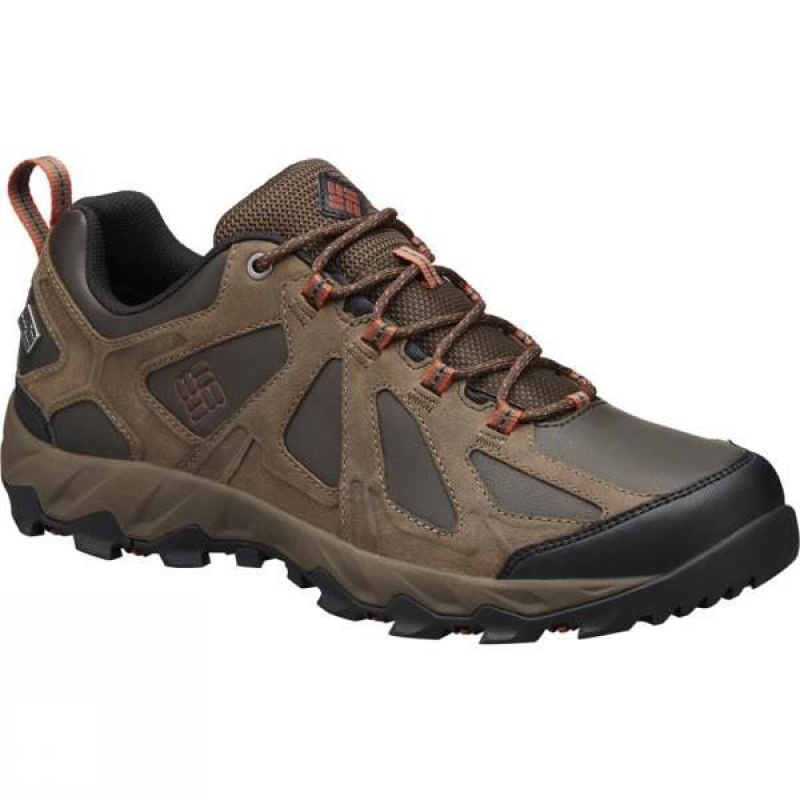 Men\'s Columbia Peakfreak XCRSN II Low Leather OutDry Approach Shoes Brown India | QQ85-236