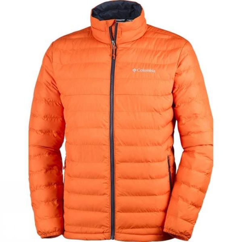 Men\'s Columbia Powder Lite Insulated Jackets Orange India | VR72-030