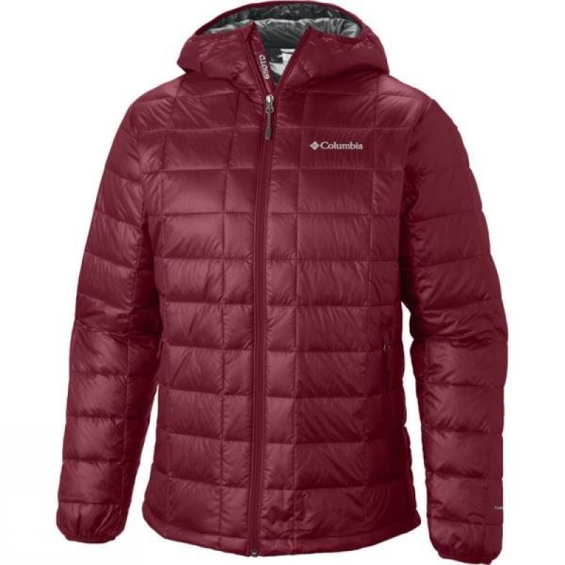 Men\'s Columbia Trask Mountain 650 TurboDown Hooded Insulated Jackets Red India | TV26-597