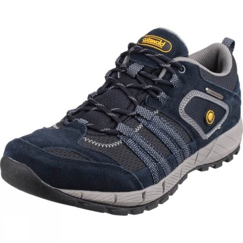 Men's Cotswold Sevenwells Approach Shoes Black / Blue India | WE43-437