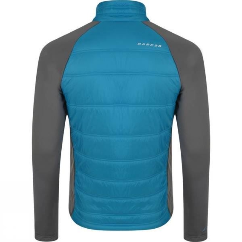 Men's Dare 2 b Edge Off Hybrid Insulated Jackets Blue / Grey India | HI68-528