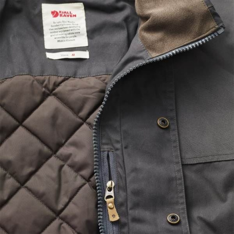 Men's Fjallraven Sörmland Padded Insulated Jackets Dark Olive India | XJ72-005