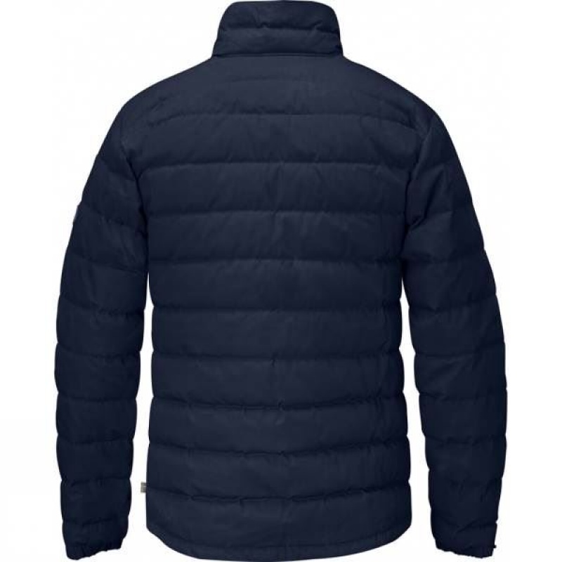 Men's Fjallraven Övik Lite Insulated Jackets Navy India | AH09-344