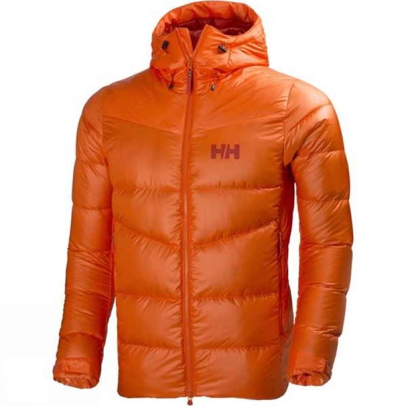 Men\'s Helly Hansen Icefall Down Insulated Jackets Orange India | FT75-569