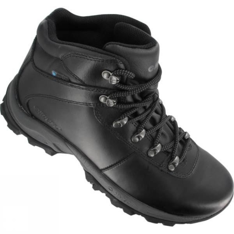 Men's Hi-Tec Eurotrek II WP Walking Boots Black India | LO39-308