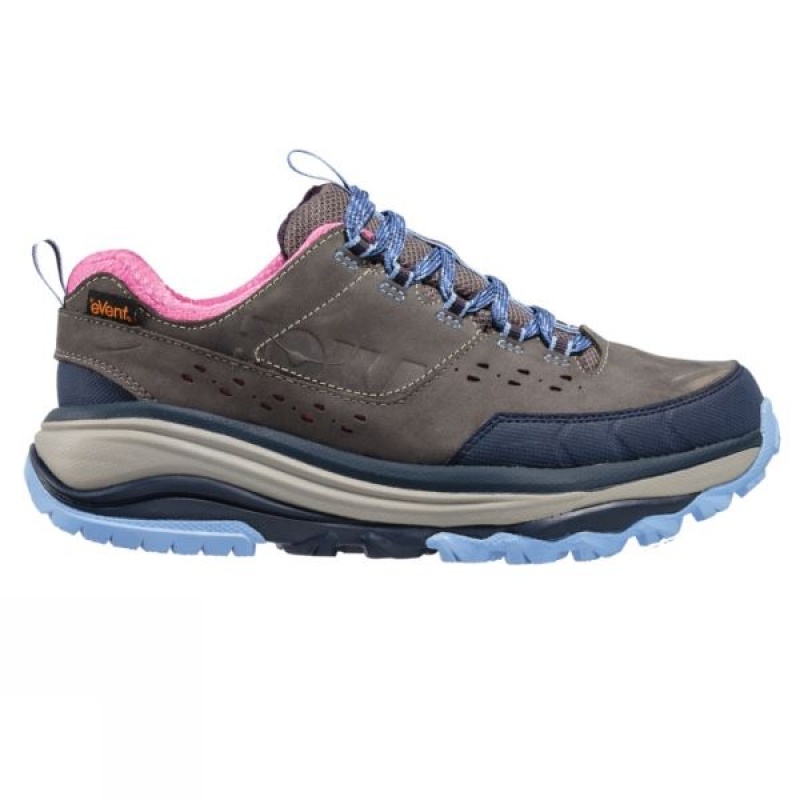 Men\'s Hoka One One Tor Summit WP Approach Shoes Grey / Blue India | IF71-500