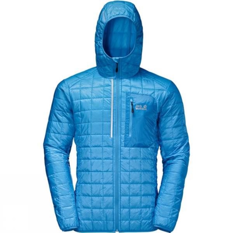 Men's Jack Wolfskin Andean Peaks Insulated Jackets Blue India | NC57-844