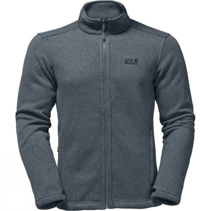 Men's Jack Wolfskin Caribou Glen Insulated Jackets Dark Grey / Black India | LT67-856