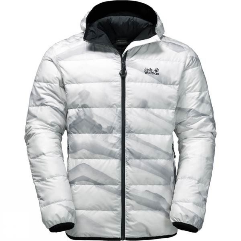 Men\'s Jack Wolfskin Helium Ice Insulated Jackets White India | BM52-645