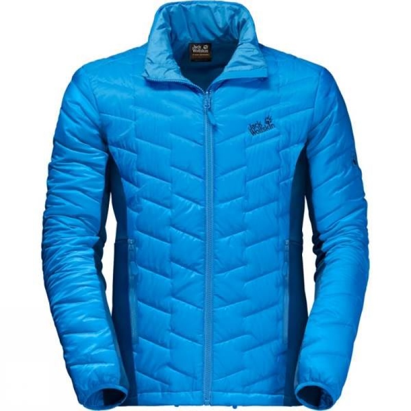 Men\'s Jack Wolfskin Icy Water Insulated Jackets Blue India | BN89-525