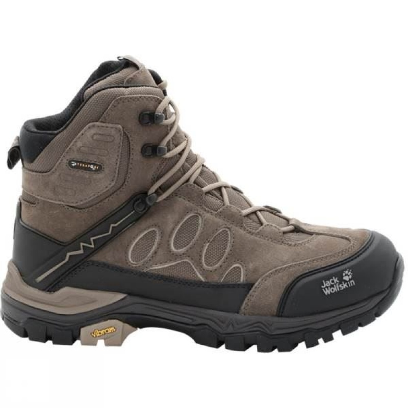 Men's Jack Wolfskin Impulse Texapore O2+ Mid Walking Boots Grey India | CP60-098