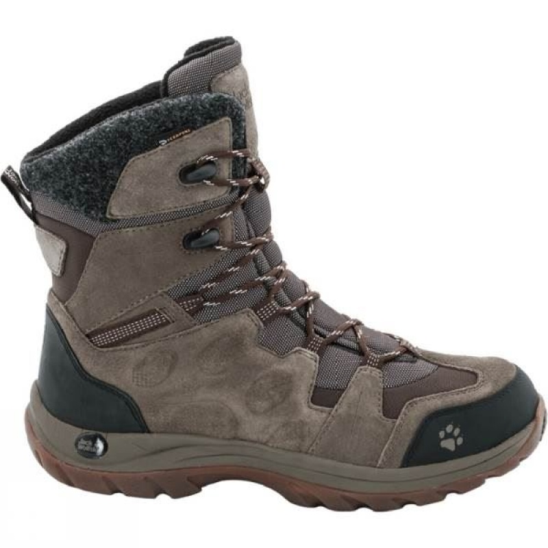 Men\'s Jack Wolfskin Northbay Texapore High Walking Boots Brown India | NC48-301