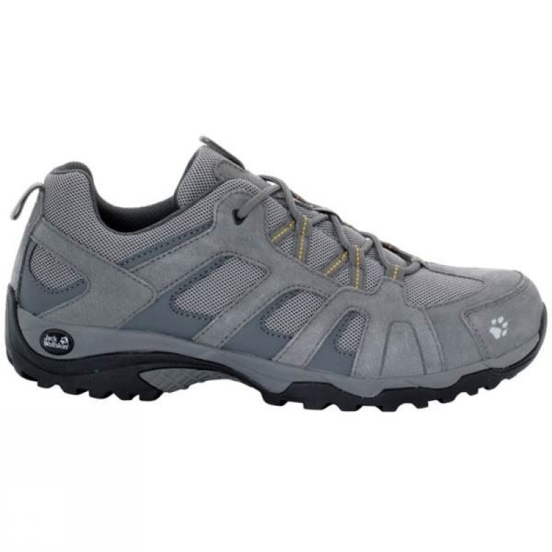 Men\'s Jack Wolfskin Vojo Hike Low Approach Shoes Grey India | YN33-605