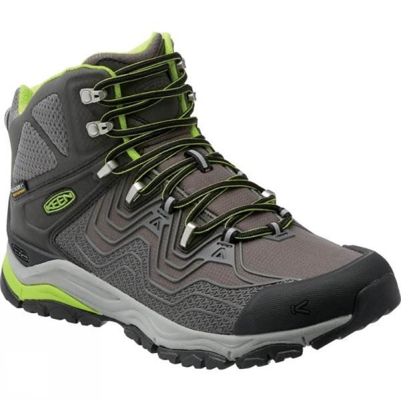 Men\'s Keen Aphlex Waterproof Walking Boots Grey / Orange India | CC79-821