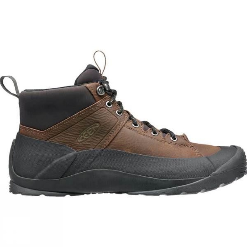 Men's Keen Citizen Keen LTD Waterproof Walking Boots Brown / Grey India | RQ80-981