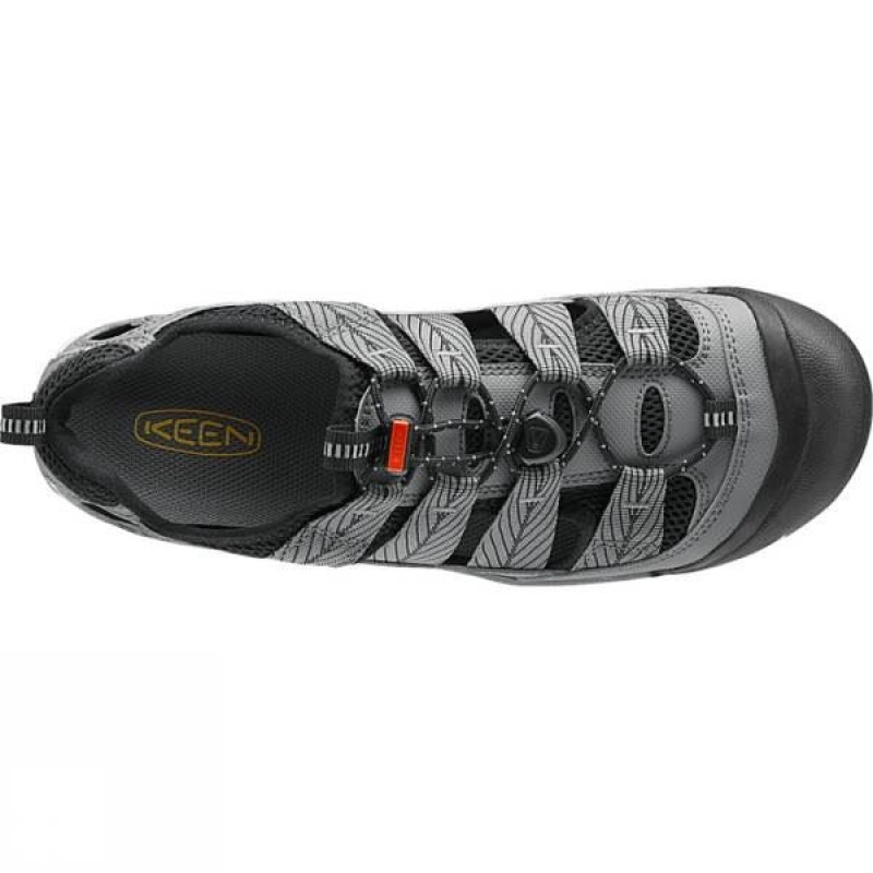 Men's Keen Commuter IV Bike Sandal Approach Shoes Grey / Orange India | NF50-465