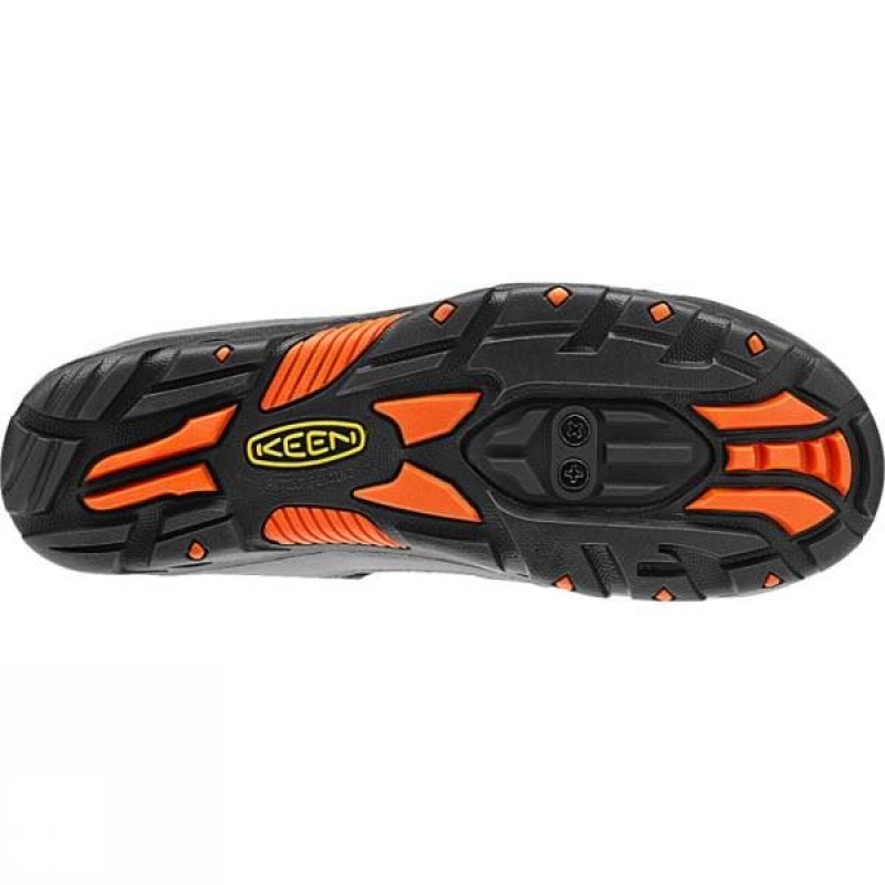 Men's Keen Commuter IV Bike Sandal Approach Shoes Grey / Orange India | NF50-465