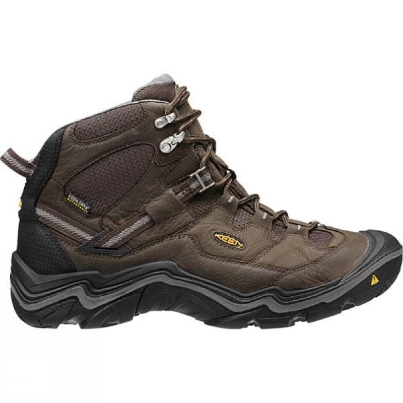 Men's Keen Durand Mid WP Walking Boots Brown India | WW27-721