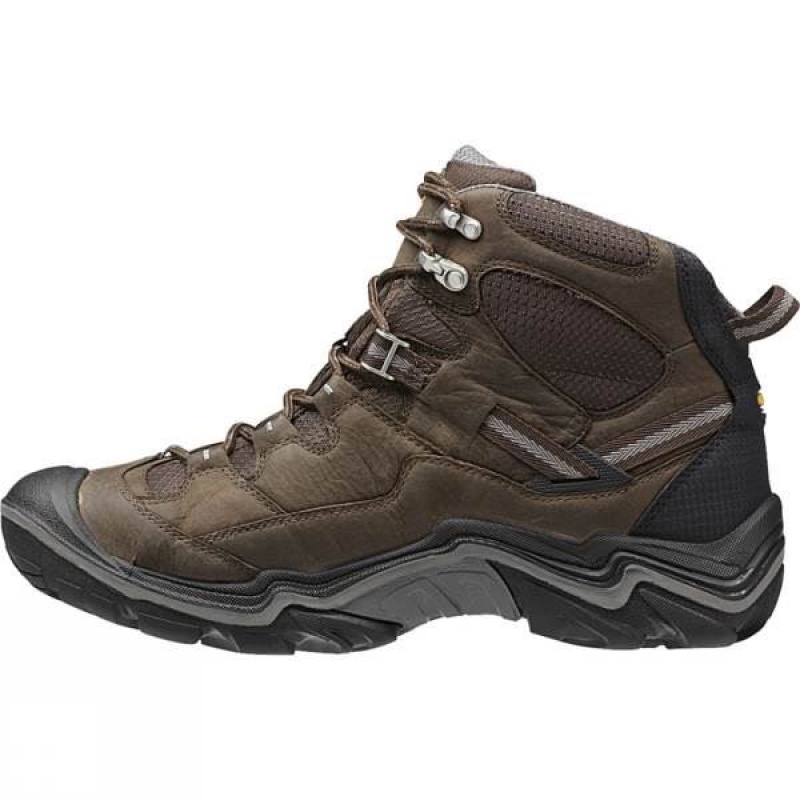 Men's Keen Durand Mid WP Walking Boots Brown India | WW27-721