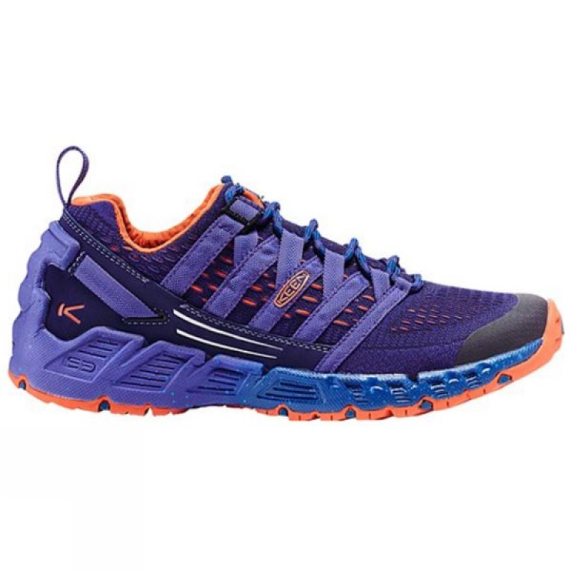 Men's Keen Versago Approach Shoes Purple / Orange India | IQ58-933